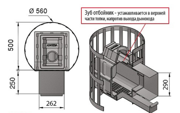 Как сделана банная печь